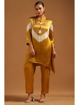 Soch - Mustard Printed Three Fourth Sleeves Co-ord Set