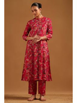 Soch - Pink Printed Three Fourth Sleeves Co-ord Set
