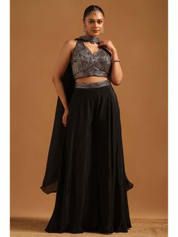 Soch - Black Embellished/Sequined Sleeveless Co-ord Set