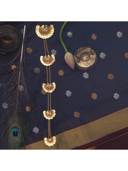 Suhani Pittie - Gold Kasu Bharatanatyam Hair Accessory