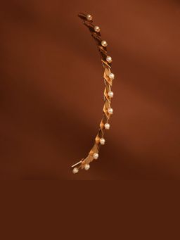 Suhani Pittie - Duchess Drip Gold Plated Mohawk Hair Accessory