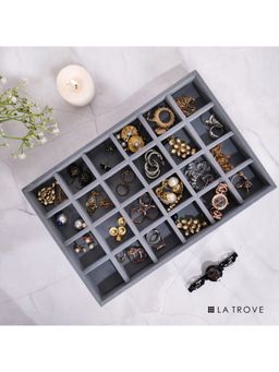 La Trove - Luxury 24 Grids Jewellery Tray