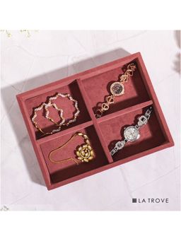 La Trove - Luxury Small 4 Grids Jewellery Tray