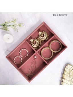 La Trove - Luxury 4 Section Jewellery Tray (30X20X3.5 Cm)