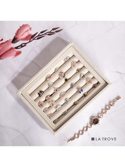 La Trove - Luxury Small Rings Jewellery Tray (20X16X3.5 Cm)