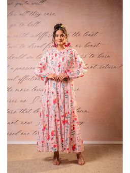 Juniper - Women Pink Cotton Typography Dress