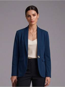 Twenty Dresses by Nykaa Fashion - Women's Classic Notch-Lapel Plain Blazer