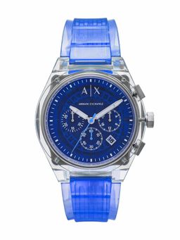 ARMANI EXCHANGE - Men Blue Dial Round Analog Watch - AX4166 (M)