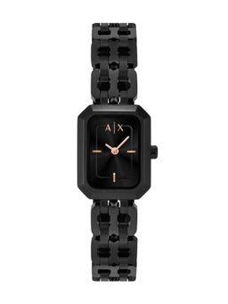 ARMANI EXCHANGE - Women Black Dial Rectangular Analog Watch - AX5813 (M)