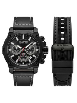 Reaction Kenneth Cole - Men Black Dial Round Analog Watch - KRWGO0070001 (M)
