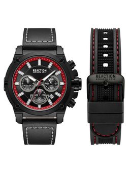 Reaction Kenneth Cole - Men Black Dial Round Analog Watch - KRWGO0070003 (M)