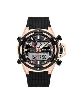 Reaction Kenneth Cole - Men Black Dial Round Analog Watch - KRWGP0069801 (M)