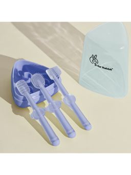 R for Rabbit - Tiny Smiles Pixie Kids Toothbrush- Purple