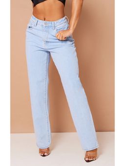 Off Duty India - Off Duty Iceberg Blue Super Rise Baggy Straight Leg Jeans