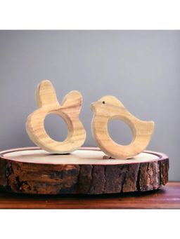 neemtoys - Wooden Teethers Are Designed with Your Babys Safety and Comfort In Mind (Pack of 2)