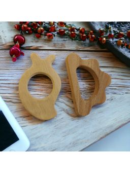 neemtoys - Wooden Teethers Are Designed with Your Babys Safety and Comfort In Mind (Pack of 2)
