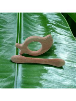 neemtoys - Wooden Teethers Are Designed with Your Babys Safety and Comfort In Mind (Pack of 2)