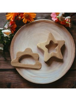 neemtoys - Wooden Teethers Are Designed with Your Babys Safety and Comfort In Mind (Pack of 2)