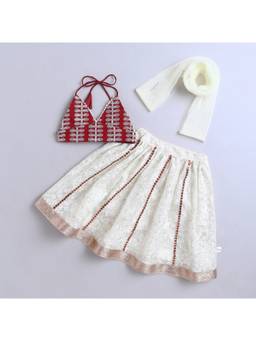 Many Frocks - Full Length Girl Ethnic Lehenga Choli Dupatta