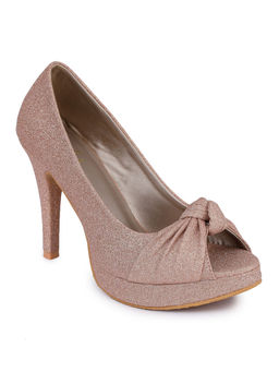 VALIOSAA - Solid Peach Peep Toes