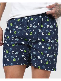 Bewakoof - Men Pageant Blue All Over Printed Boxer