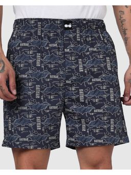 Bewakoof - Dc Men Sky Captain Blue Batman All Over Printed Boxer