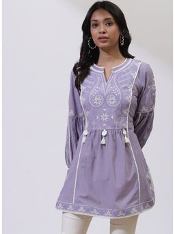 Lakshita - Lavender Alora Collection Embroidered Tunic