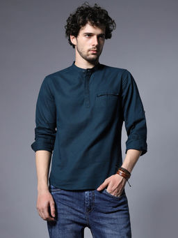 High Star - Classic Regular Fit Opaque Cotton Casual Shirt