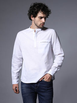 High Star - Classic Regular Fit Opaque Cotton Casual Shirt