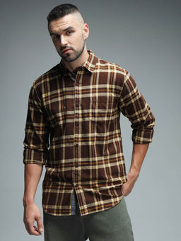 High Star - Standard Tartan Checked Pure Cotton Casual Shirt