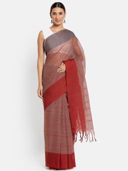 Fabindia - Cotton Striped Saree