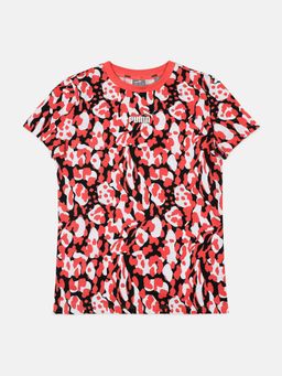 Puma - Alpha Aop Girls Pink T-shirt