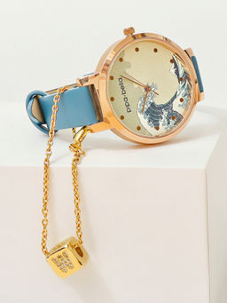 Pipa Bella by Nykaa Fashion - Gold-Plated W Initial Cubic Watch Charm