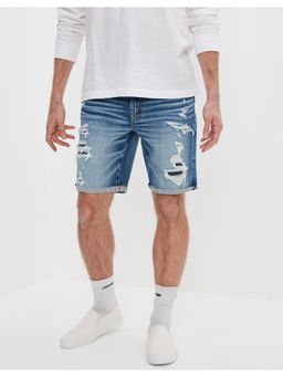 American Eagle - Men Blue AirFlex 9 Inches Denim Short