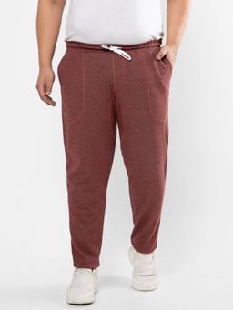 Instafab Plus - Size Men'S Solid Stylish Evening Trackpant,Maroon