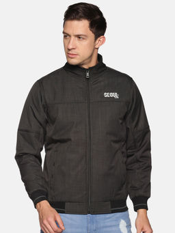 SHOWOFF - Men's Casual Black Solid Jacket