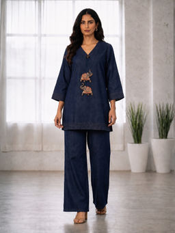 Autumnlane - Prisha Denim Cotton Co-Ord Set