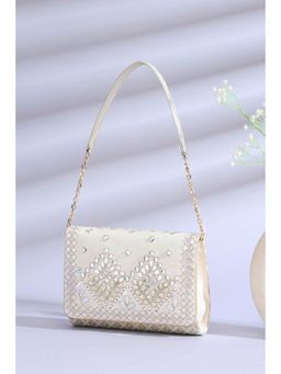 Biba - Women White Polycotton Clutch