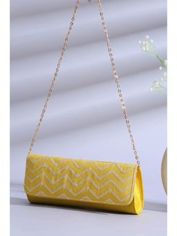 Biba - Women Yellow Polycotton Handbag