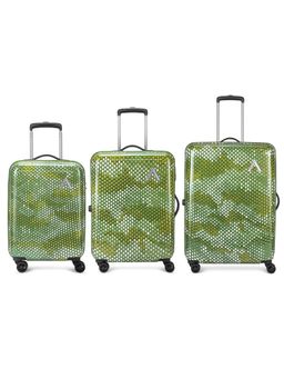 Aristocrat - Combat Green Hard Luggage Trolley Bags (S/M/L)