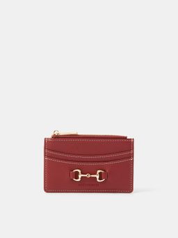 Accessorize London - Women's Horsebit Buckle Card Holder