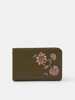 Accessorize London - Women's Floral Embroidered Wallet