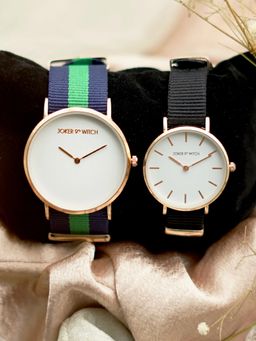 Joker and Witch - White Nylon Watch (Pack of 2) - JWCW111