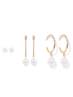 Forever New - Marina White Pearl Multi Pack Earrings set
