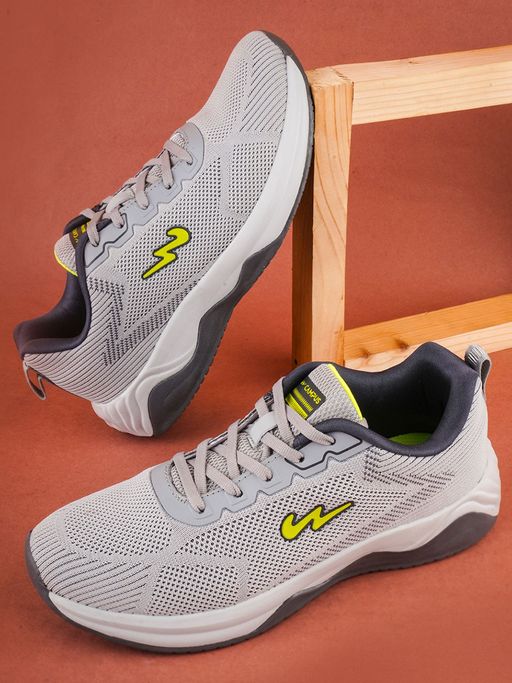 Grey Campus Sports Shoes Men TOLL Grey Men's Running Shoes