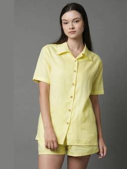 B Label - Yellow Calm Half Sleeve Shirt