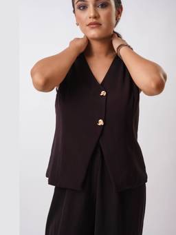 SG.Label - V Vest Deep Plum