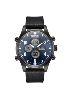 Reaction Kenneth Cole - ANA-DIGIT Blue Black Synthetic Leather Strap Watch for Mens - KRWGD2191805