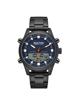 Reaction Kenneth Cole - ANA-DIGIT Blue Black Stainless Steel Bracelet Watch for Mens - KRWGJ9005304