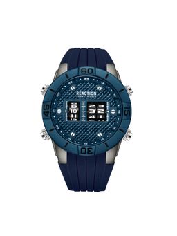 Reaction Kenneth Cole - Chronograph Blue Silicone Strap Watch for Mens - KRWGQ9006001